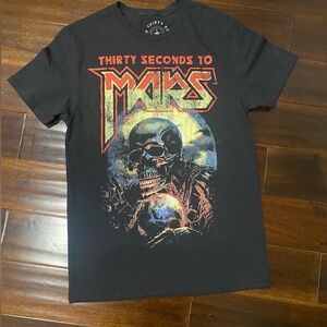 30 Seconds To Mars Graphic T-Shirt Size M Short Sleeves